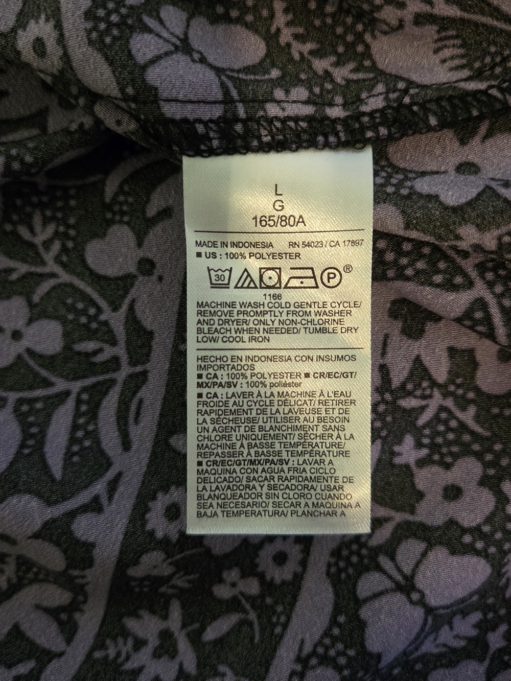 Old Navy x Anna Sui Purple Floral Tiered Midi Skirt - Picture 4 of 4